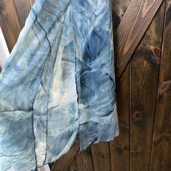 La Perla Watercolor Halter Sheer Maxi Dress - Picture 3 of 9